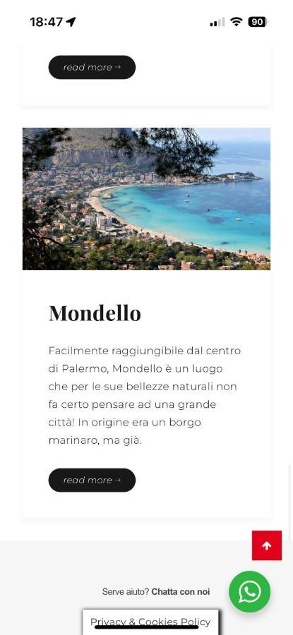 パレルモCasa Vacanze La Rocca 2アパートメント エクステリア 写真